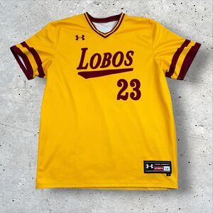 Under Armour New Mexico Lobos #23 Jersey Mens Large Yellow Maroon NCAA Athletic